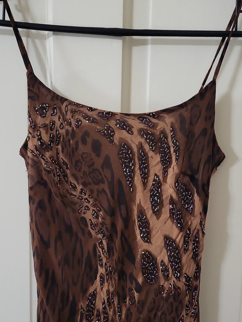 Embellished Spaghetti Strap Dress - Picture 2 of 7